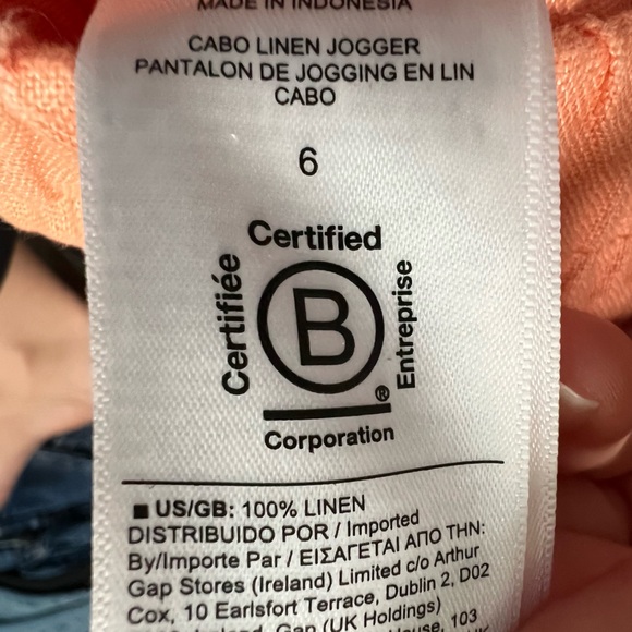 NWT Athleta Cabo Linen Jogger Pants- 6 - Picture 11 of 12
